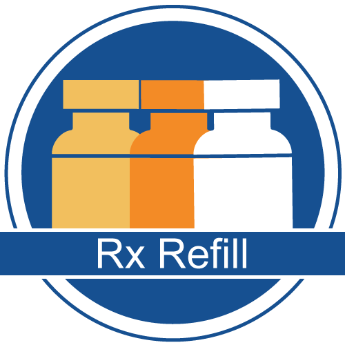 Prescription Refill button